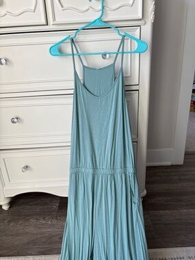 Light Blue Sleeveless Maxi Jumpsuit